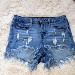 Elite High Rise Jean Shorts